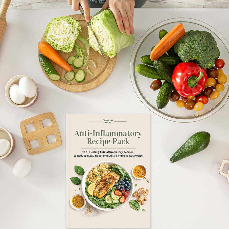 Home Cooking Cookbook - 1pcs Anti-Inflammatory Recipe Book Wholesome Gut-Healing