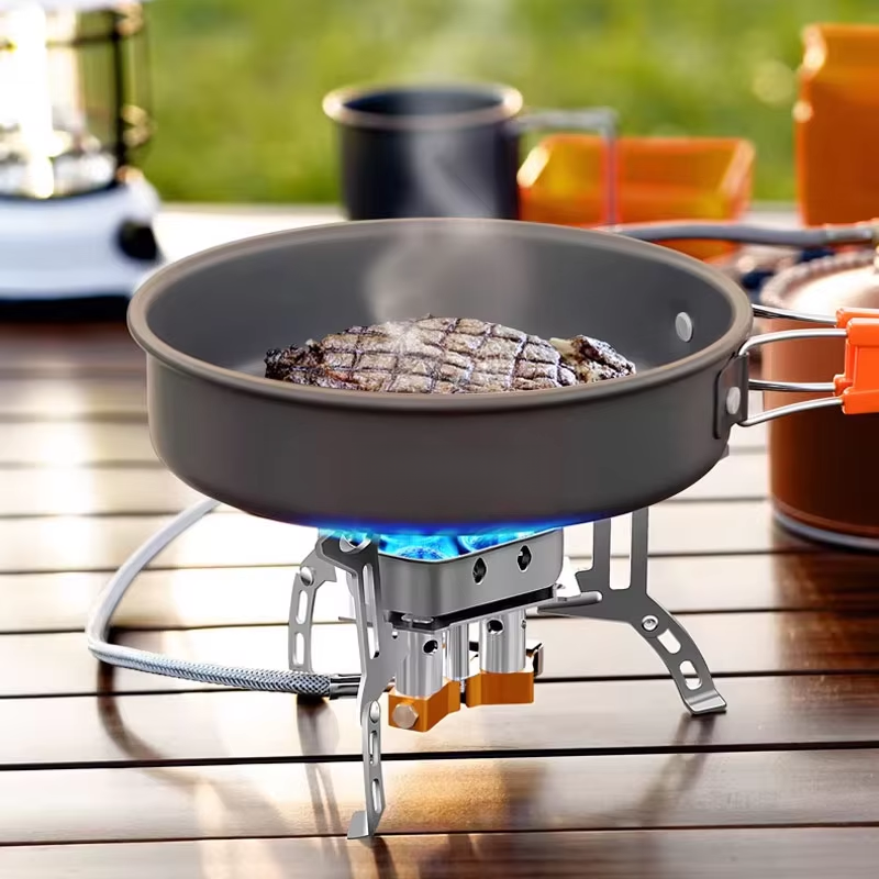 Three-head gas stove portable  - Home Cooking Gas Stove avaliação e preço