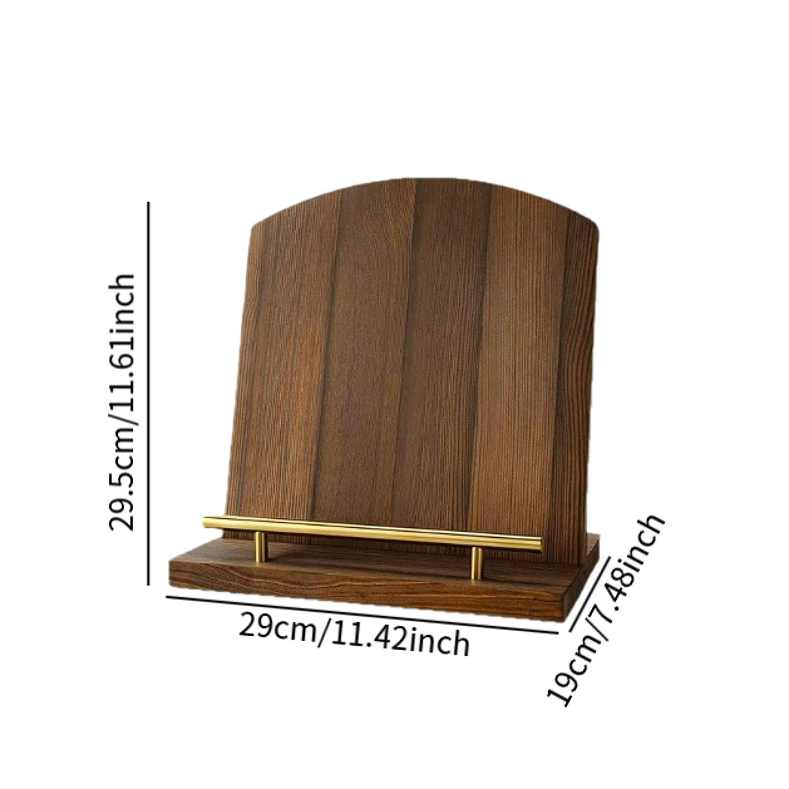 Wooden Cookbook Stand Portable - Home Cooking Cookbook avaliação e preço