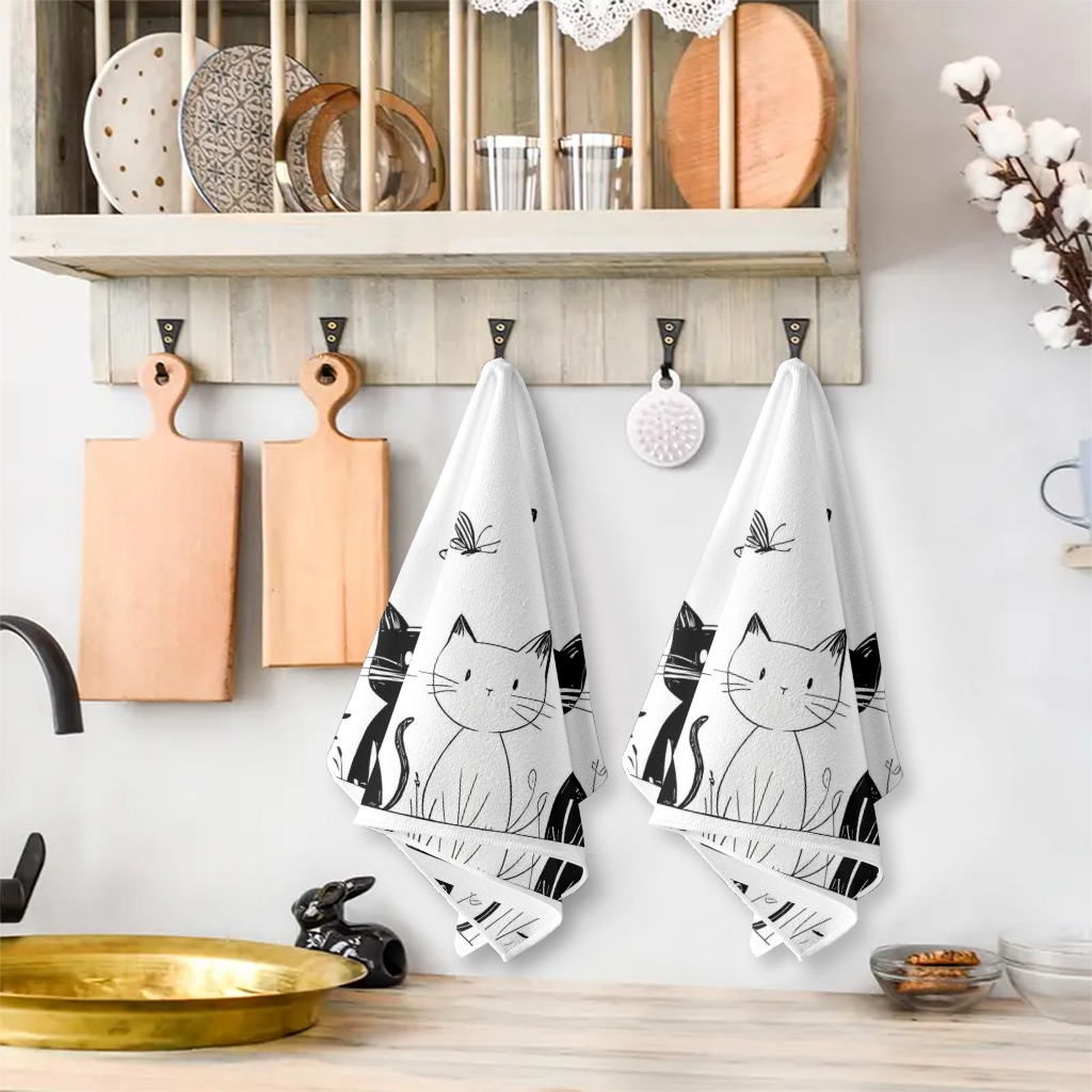 2Pcs, Cat and Butterfly Black  - Home Cooking For Cats avaliação e preço