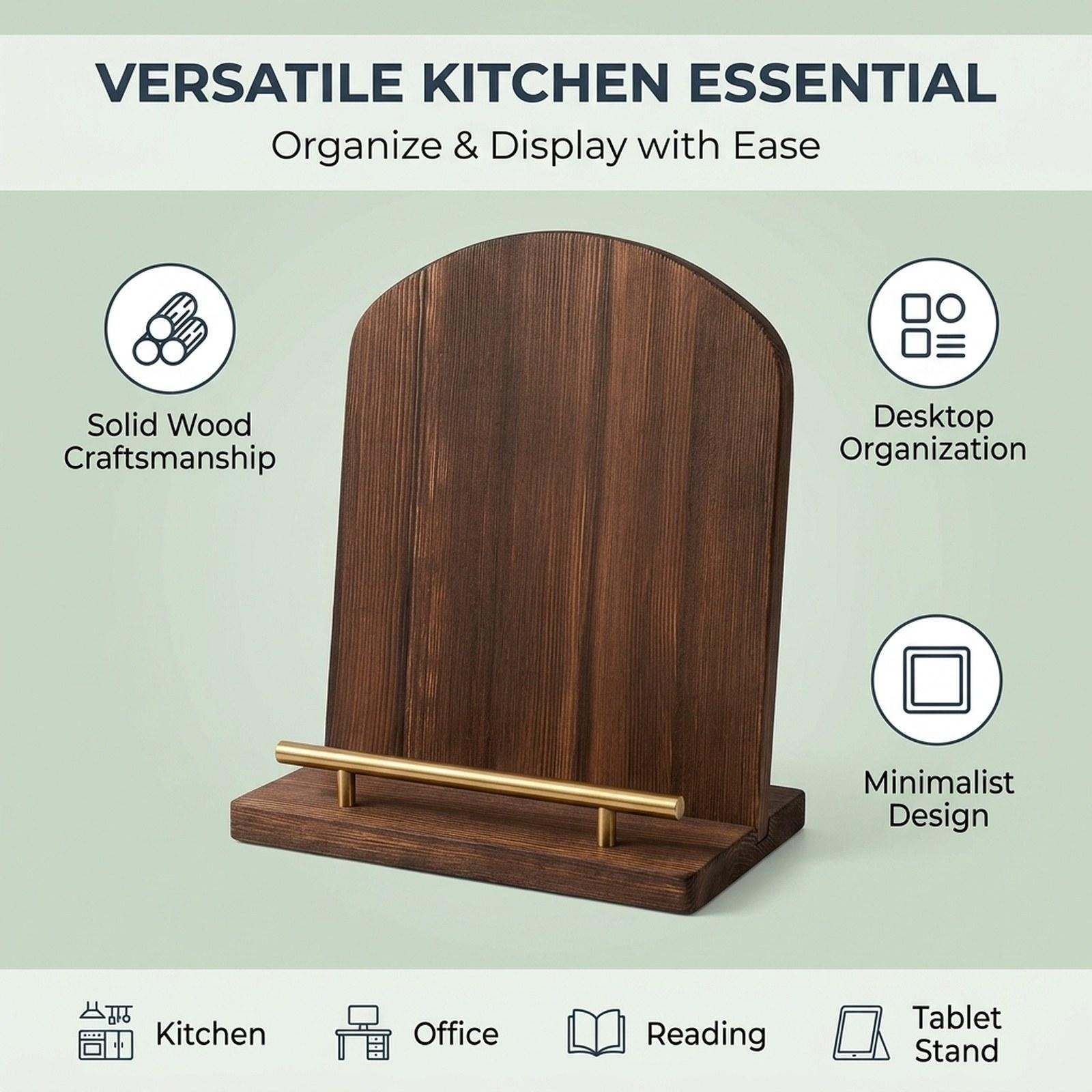 Wooden Cookbook Stand Space Sa - Home Cooking Cookbook avaliação e preço