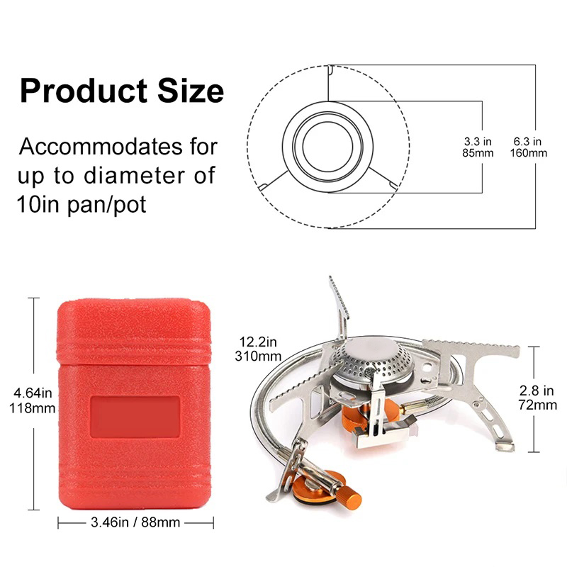 Camping Gas Stove Portable Fol - Home Cooking Gas Stove avaliação e preço