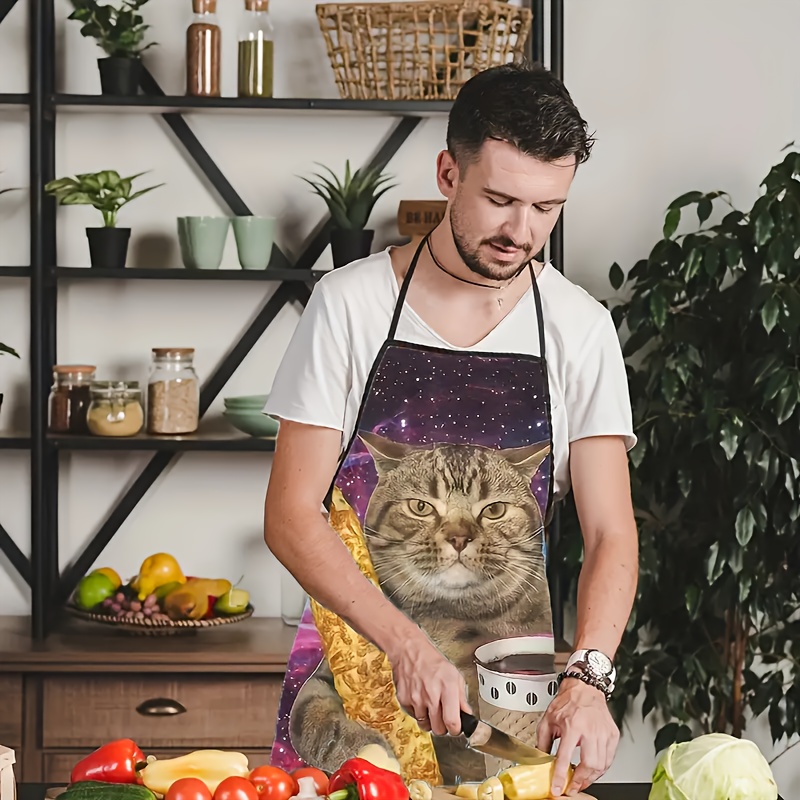 Galaxy Tabby Cat Holding Beer  - Home Cooking For Cats avaliação e preço