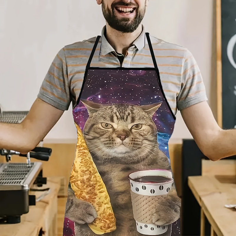 Galaxy Tabby Cat Holding Beer  - Home Cooking For Cats avaliação e preço
