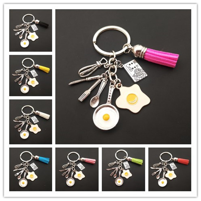 Brand New Tassel Keychains Hom - Home Cooking Cookbook avaliação e preço