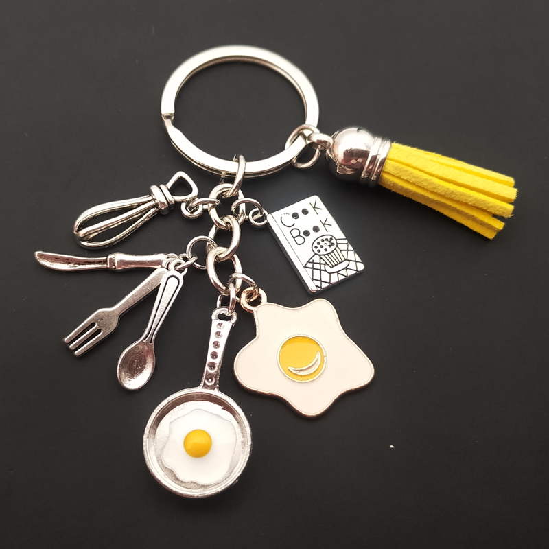 Brand New Tassel Keychains Hom - Home Cooking Cookbook avaliação e preço