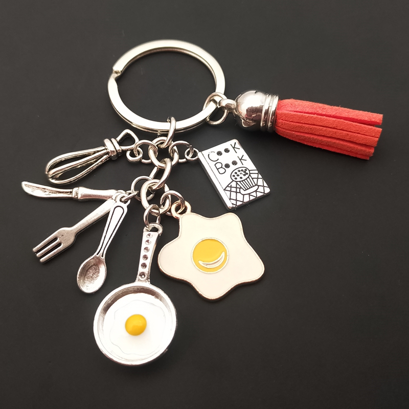Brand New Tassel Keychains Hom - Home Cooking Cookbook avaliação e preço