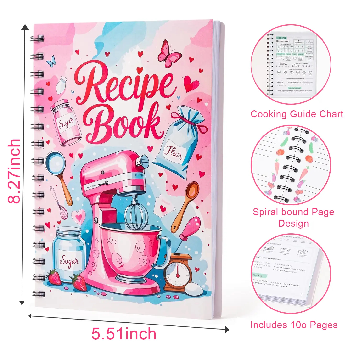 Spiral Recipe Journal, Blank F - Home Cooking Cookbook avaliação e preço