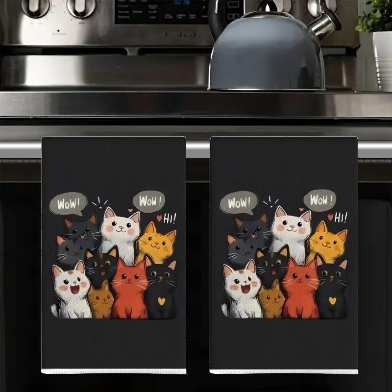 2Pcs, Black Background Cat-The - Home Cooking For Cats avaliação e preço