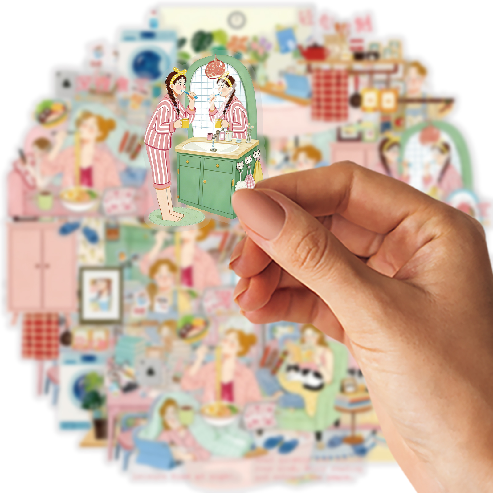 Etori Life 15Pcs Pet Stickers  - Home Cooking For Cats avaliação e preço