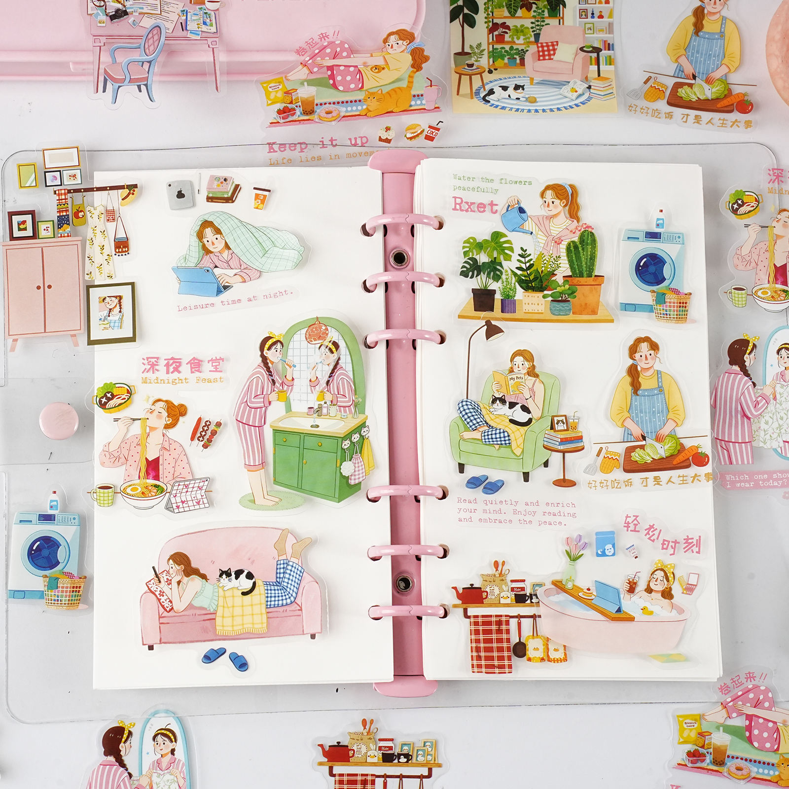 Etori Life 15Pcs Pet Stickers  - Home Cooking For Cats avaliação e preço