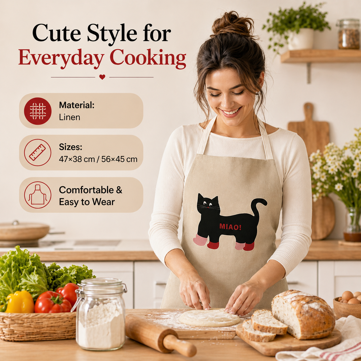 Cute Black Cat White Rabbit Li - Home Cooking For Cats avaliação e preço