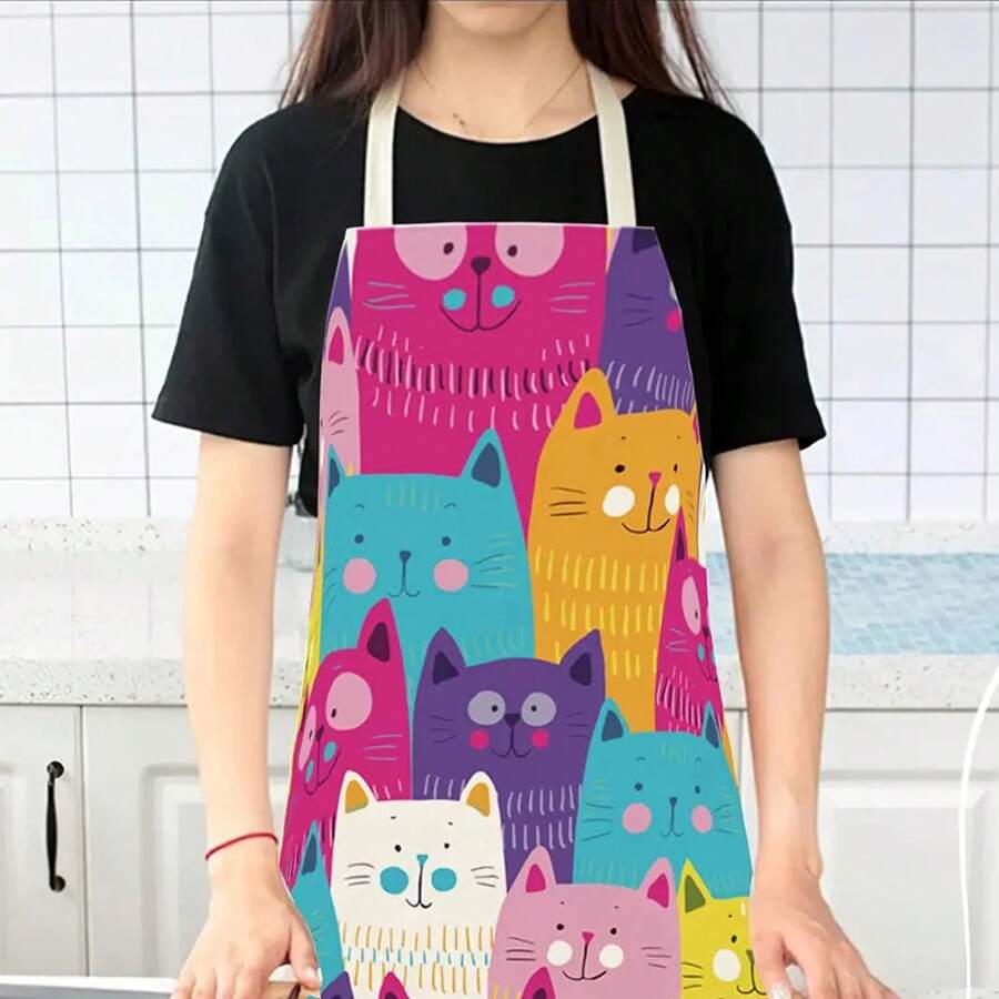 Cute Colorful Cats Pattern Kit - Home Cooking For Cats avaliação e preço