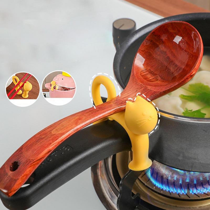 Spoon Rest Cat Shape Spoon Coo - Home Cooking For Cats avaliação e preço