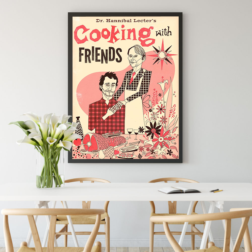 Kitchen Canvas Painting Hannib - Home Cooking Cookbook avaliação e preço