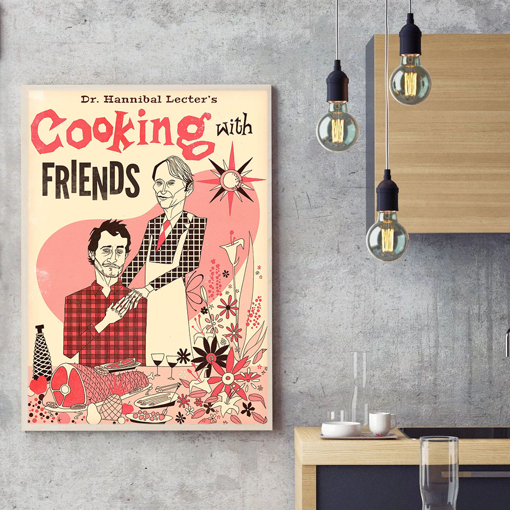 Kitchen Canvas Painting Hannib - Home Cooking Cookbook avaliação e preço